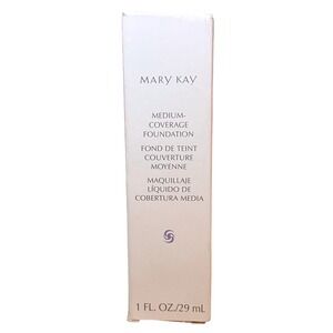 Mary Kay Medium Coverage  Foundation Pink‎ Cap #202 Ivory New With Box 1 oz